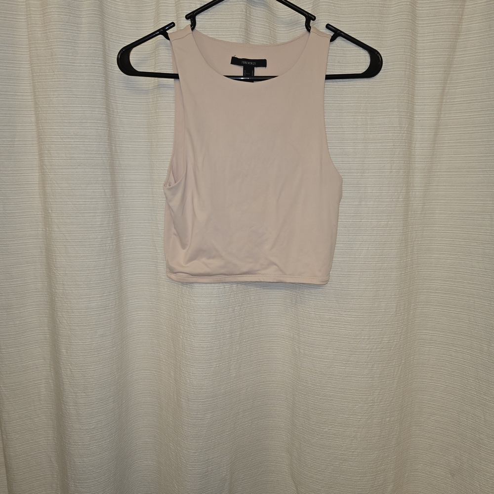 Forever 21 Light Pink Crop Top